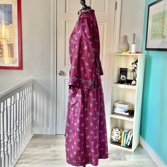 Vintage Bill Blass Paisley Belted Robe (size ONE SIZE) - Picture 4 of 12